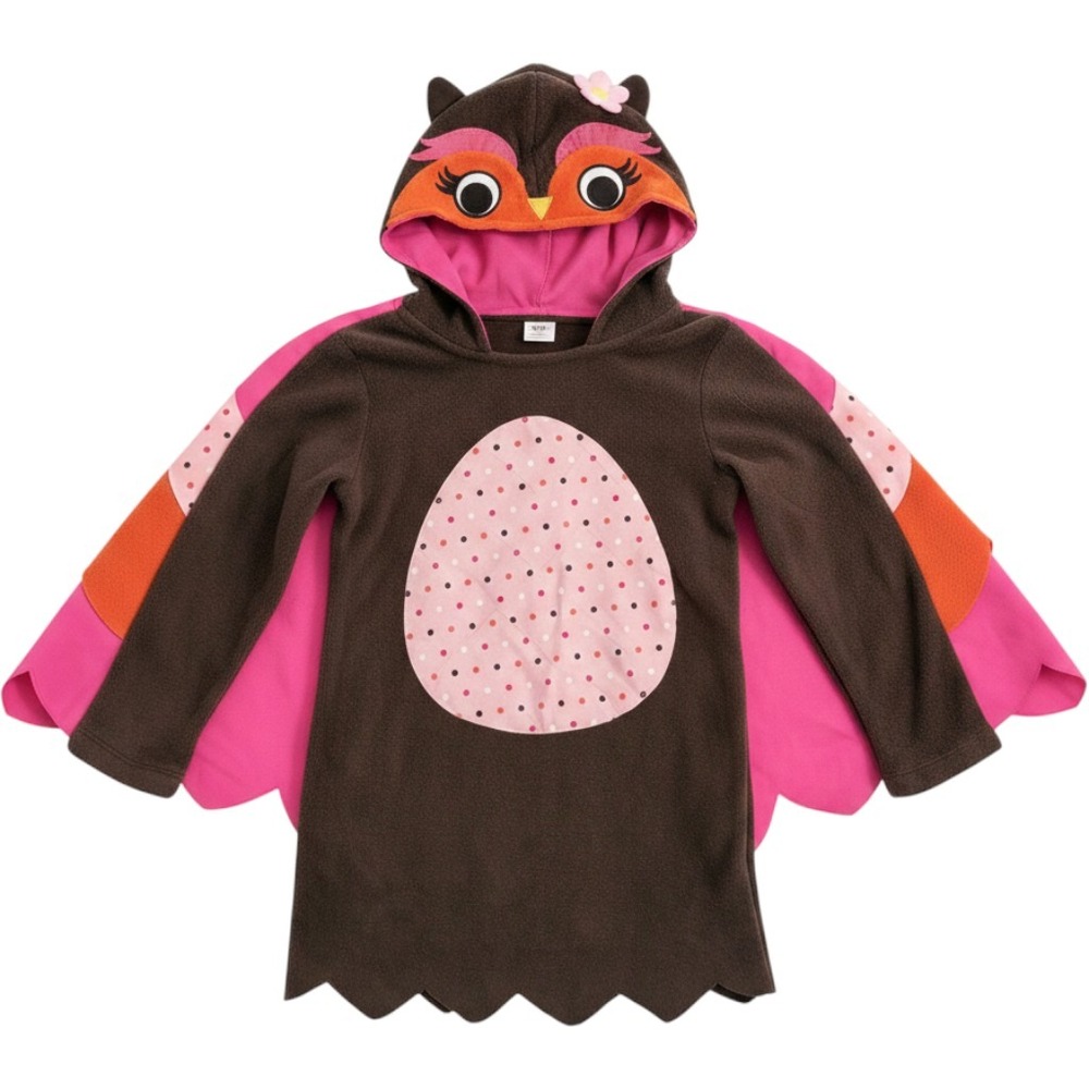 Gymboree Owl Halloween Costume 3T-4T Fleece Baby Dress Up Outfit Pretend Play